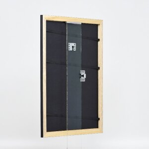 Marco de fotos de madera efecto Profil 43 negro brillante 30x40 cm