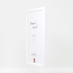 Marco de fotos de madera efecto Profil 43 blanco brillante 30x40 cm