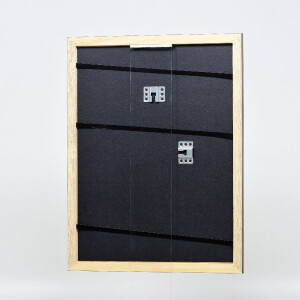 Marco de fotos de madera efecto Profil 43 Negro alto brillo 35x50 cm