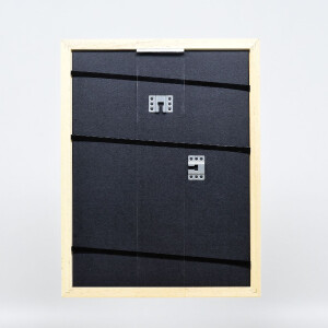 Marco de fotos de madera effect Profil 43 blanco brillante 35x50 cm con vidrio normal