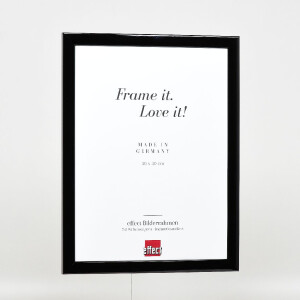 Marco de fotos de madera Effect Profil 43 negro brillante 40x60 cm