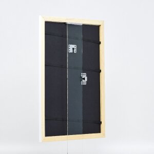 Marco de fotos de madera efecto Profil 43 blanco brillante 40x60 cm Vidrio normal