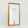 Marco de fotos de madera efecto Profil 44 dorado 13x18 cm