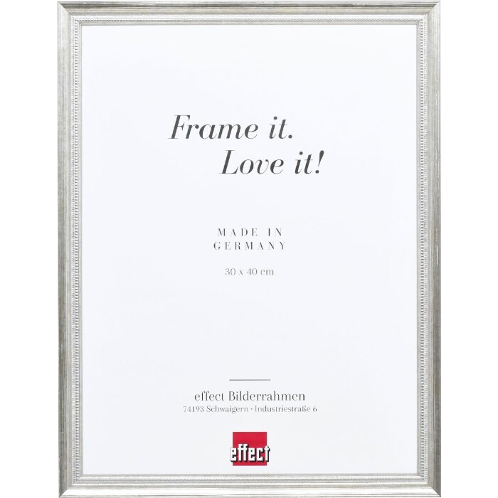 Marco de fotos Effect Profil 48 plata 18x27 cm con vidrio transparente