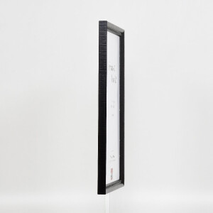 Marco de fotos de madera Efecto Profil 48 Negro 23x70 cm Vidrio Límpido