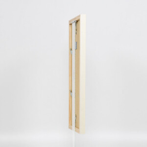 Marco de fotos de madera efecto Profil 48 blanco 25x60 cm con vidrio transparente