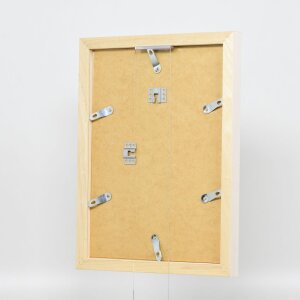 Efecto Marco de madera Perfil 52 blanco 23x70 cm Cristal normal
