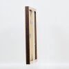 Efecto Marco de madera Perfil 52 marrón oscuro 25x80 cm cristal normal
