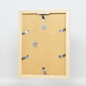 Portarretratos efecto madera Profile 52 blanco 29,7x42 cm cristal normal