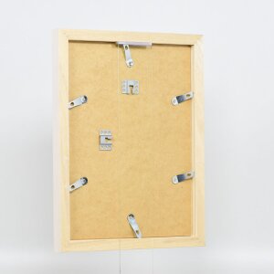 Portarretratos efecto madera Profile 52 blanco 29,7x42 cm cristal normal