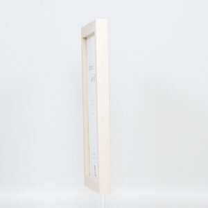 Portarretratos efecto madera Profile 52 blanco 29,7x42 cm cristal normal