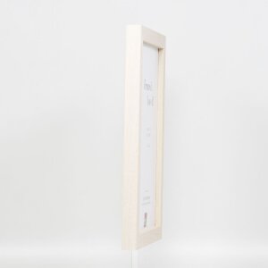 Portarretratos efecto madera Profile 52 blanco 29,7x42 cm cristal normal