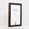 Efecto marco de madera Perfil 52 marrón oscuro 61x91,5 cm cristal normal