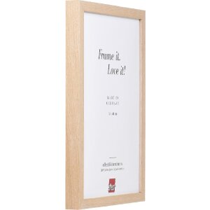 Marco de fotos de madera effect Profil 54 calce de roble 25x60 cm Klarglas