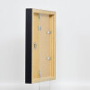 Efecto Marco de madera Perfil 55 negro 9x13 cm Cristal normal
