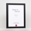 Efecto Marco de madera Perfil 55 negro 9x13 cm Cristal normal