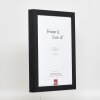 Efecto Marco de madera Perfil 55 negro 9x13 cm Cristal normal