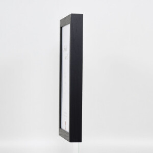 Efecto Marco de madera Perfil 55 negro 20x28 cm Cristal normal