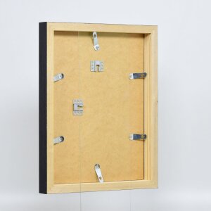 Efecto marco de madera perfil 55 negro 50x65 cm cristal normal