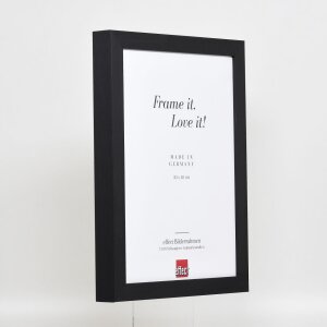 Efecto marco de madera perfil 55 negro 50x65 cm cristal normal