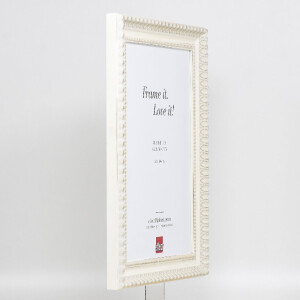 Marco de fotos de madera Effect Profil 56 13x18 cm blanco cristal transparente