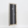Efecto marco de madera perfil 85 plata 18x32 cm cristal normal