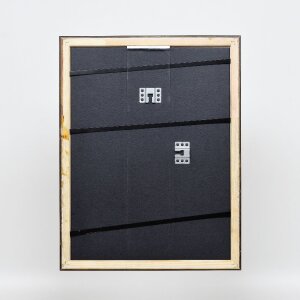 Efecto marco de madera perfil 85 negro 40x60 cm cristal normal