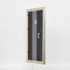 Efecto marco de madera perfil 85 plata 42x59,4 cm cristal normal