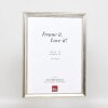 Efecto marco de madera perfil 85 plata 42x59,4 cm cristal normal