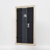 Efecto marco de madera perfil 85 plata 45x60 cm cristal normal