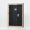 Efecto marco de madera perfil 85 negro 70x100 cm cristal normal