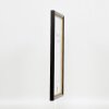 Efecto marco de madera perfil 85 negro 70x100 cm cristal normal