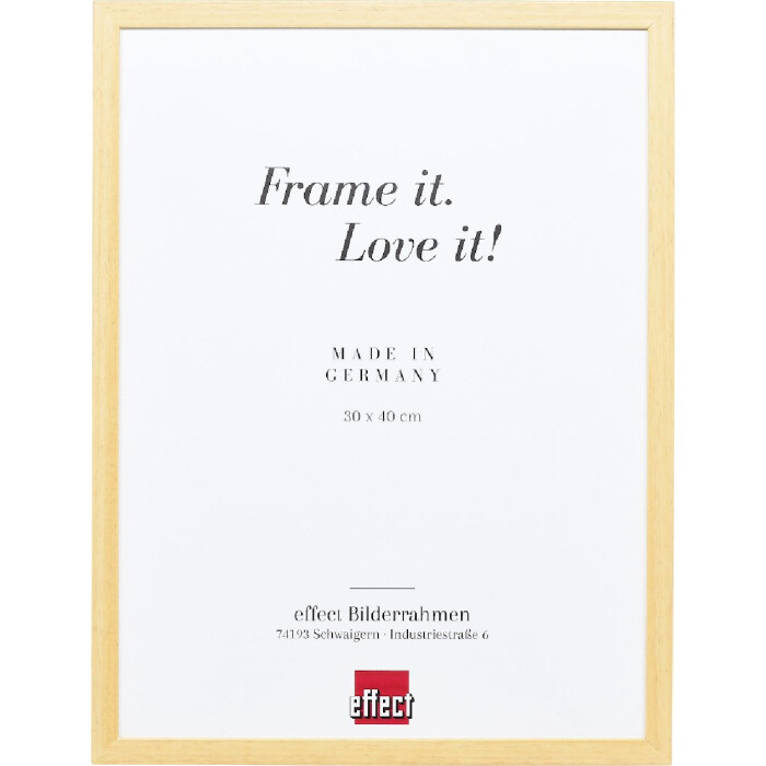 Marco de fotos de madera Efecto Profil Top S natural 10x15 cm con vidrio normal