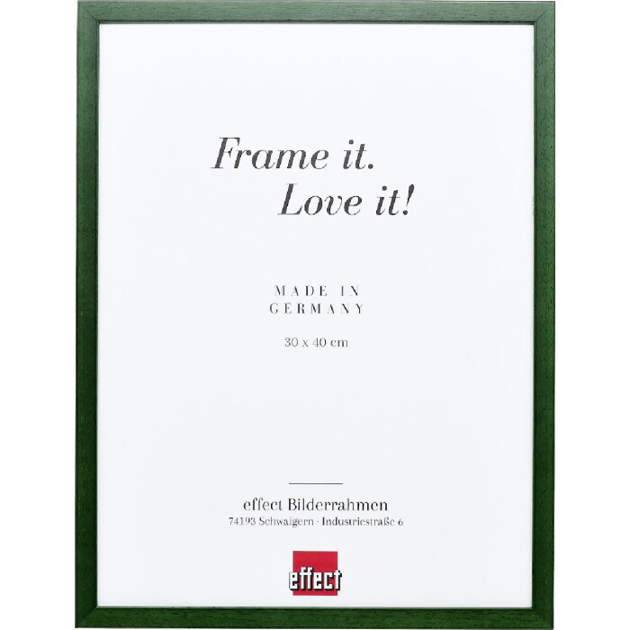 Marco de fotos de madera Effect Profil Top S tannengrün 13x18 cm cristal normal