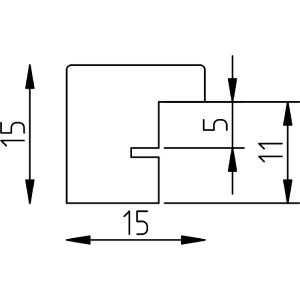 Marco de fotos Effect Profil Top S platin 18x24 cm con vidrio normal