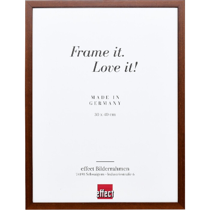 Marco de fotos de madera Effect Profil Top S marrón 25x60 cm con vidrio normal