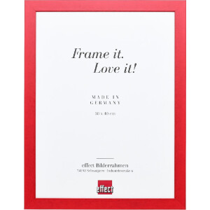 Marco de fotos de madera Effect Profil Top Pro Rojo 13x13 cm Vidrio transparente