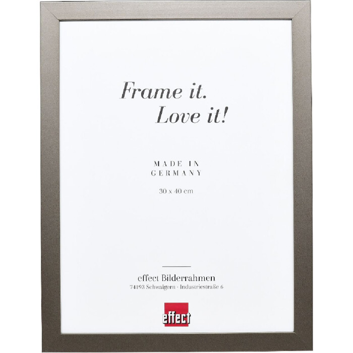 Marco de fotos de madera Effect Profil Top Pro platin 28x35 cm vidrio claro