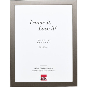 Marco de fotos de madera Effect Profil Top Pro platin 28x35 cm vidrio claro