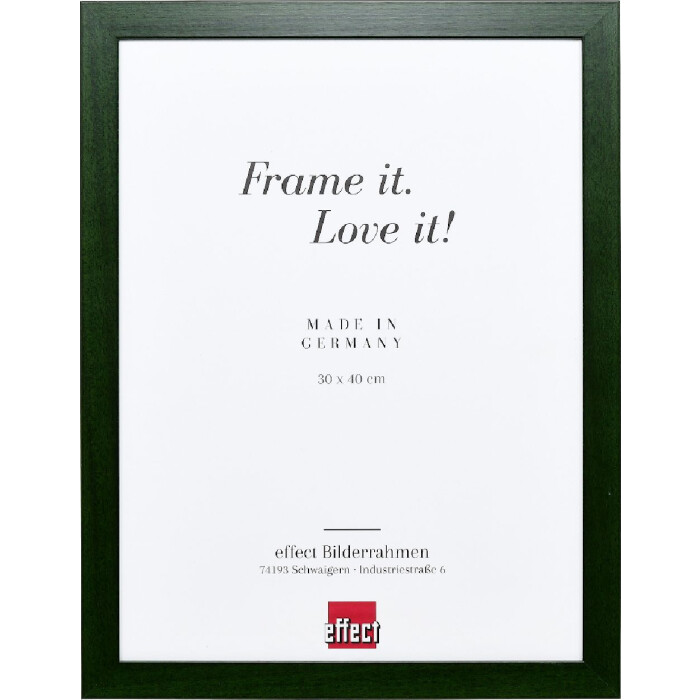 Marco de fotos de madera Profil Top Pro tannengrün 30x30 cm con vidrio transparente