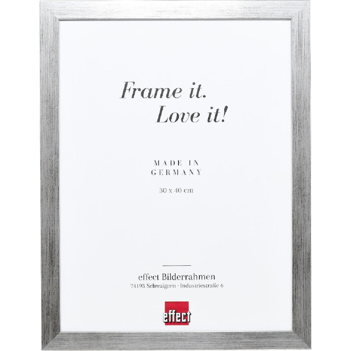 Marco de fotos Effect Profil Top Pro plata 35x50 cm con vidrio transparente