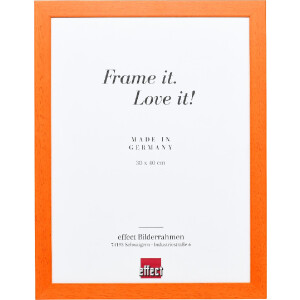 Marco de fotos Effect Profil Top Pro naranja 60x80 cm con vidrio transparente