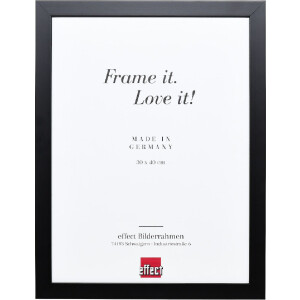 Marco de fotos de madera Effect Profil Top Pro negro 62x93 cm con vidrio transparente