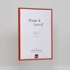 Marco de plástico efecto Art rojo 14,8x21 cm cristal antirreflejos