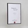 Marco de plástico efecto Art negro 10,5x14,8 cm cristal antirreflejos