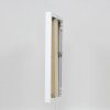 Marco de aluminio efecto Quadro 20x25 cm cristal blanco antirreflejos trasera MDF