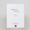 Marco de aluminio efecto Quadro 20x25 cm cristal blanco antirreflejos trasera MDF