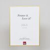 Marco de aluminio efecto Quadro 24x30 cm cristal dorado antirreflejos trasera MDF