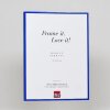 Marco de aluminio efecto Quadro 25x35 cm cristal azul antirreflejos trasera MDF