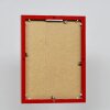 Portarretratos efecto aluminio Quadro 29,7x42 cm cristal rojo antirreflejos